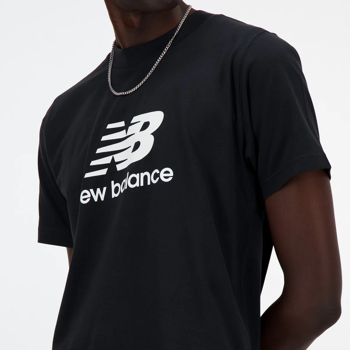 New Balance Stacked Logo SS Tee