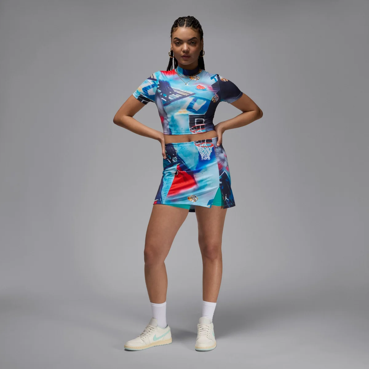 Jordan Printed Knit Skort