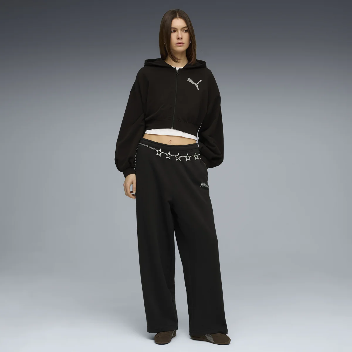 Leo Luxe Bedazzled Slouchy Pants