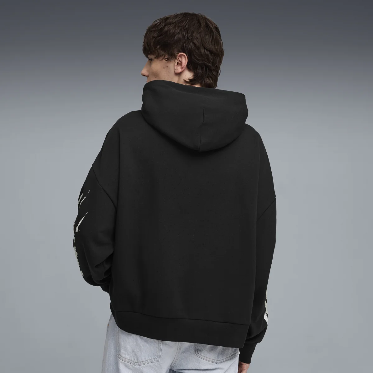 Graphic Vintage Cat Boxy Hoodie